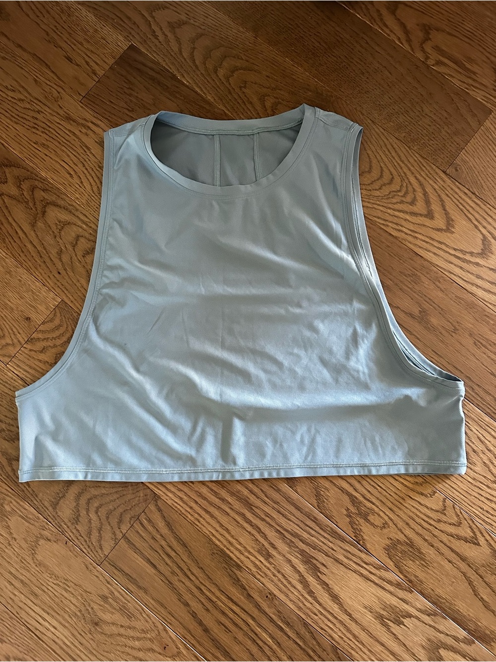 lululemon athletica Sage Green Cropped Muscle Tank
